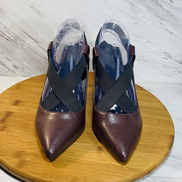 Simply Vera Wang Pumps Womens 10M Burgundy Slip On Comfort Pointed Toe Heels 4” - Picture 3 of 9